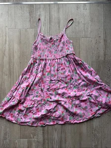 Kleid 👗 von Yigga Größe 158/164 mit Spaghettiträgern In Rosa Und Viskose - Bild 1 von 4