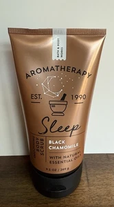 Bath & Body Works Body Scrub Black Chamomile Aromatherapy SLEEP Smoothing 9.5oz - Picture 1 of 2
