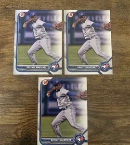 2022 Bowman Orelvis Martinez #BP-104 Lot (3) Toronto Blue Jays - Picture 1 of 1