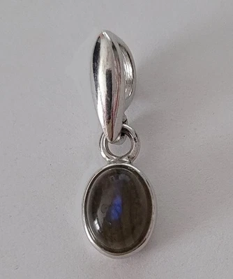Pendente In Argento Massiccio E Labradorite - Immagine 1 di 3