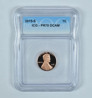 2015-S Lincoln Shield Cent PR70 DCAM ICG *5607 - Image 1 of 4