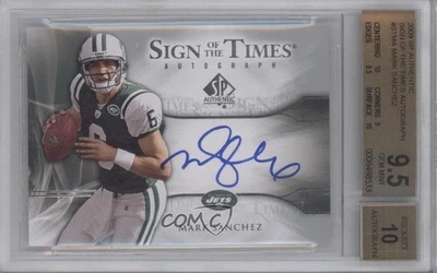 2009 SP Authentic Sign of the Times Mark Sanchez BGS 9.5 GEM MINT Rookie Auto RC - Image 1 of 2