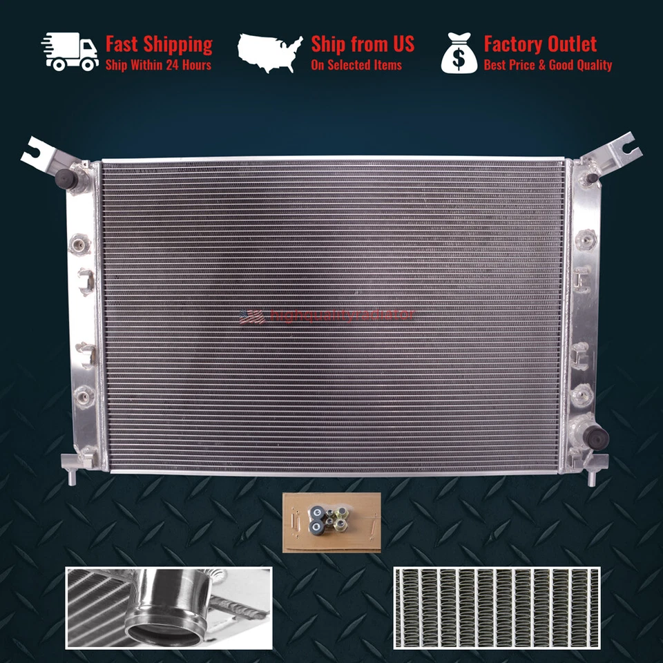 All Aluminum Radiator Fit 2011-2019 Chevrolet Silverado 2500HD 3500HD 6.0L AT Foto 1 de 4