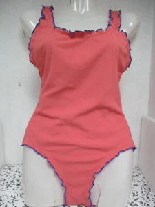 Costume intero tinta unita e a righe arancione misure a taglia media nuovo senza etichette - Foto 1 di 2