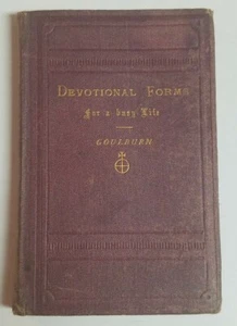 1876 SHORT DEVOTIONAL FORMS MORNING, NIGHT & MIDNIGHT Edward Meyrick Goulburn - Imagen 1 de 11