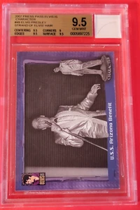 ELVIS PRESLEY HAIR STRAND RELIC USS ARIZONA BENEFIT CARD GRADED BGS 9.5 GEM MINT - Picture 1 of 3