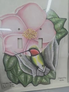 HOLZ National Wildlife Federation KOLIBRI Blumen Lichtschalter Platte Abdeckung - Bild 1 von 7