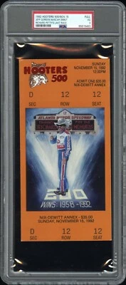 JEFF GORDON NASCAR DEBUT RICHARD PETTY LAST RACE 1992 HOOTERS 500 TICKET🎟️PSA 3 - Image 1 of 4
