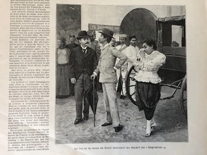 L'ILLUSTRATION 1896 Siam Roi CHULALONGKORN King and Queen THAILAND - Picture 1 of 5