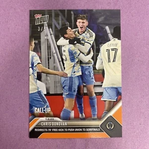 2023 Topps Now MLS Chris Donovan #232 Rookie CALL-UP ORANGE 3/5 (A2) - Picture 1 of 2