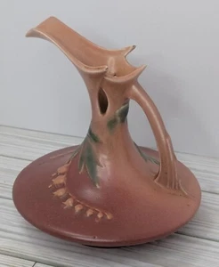 Roseville Pottery Bleeding Heart Ewer Pitcher 963-6 Art Ceramic Vintage 1940s - Picture 1 of 16