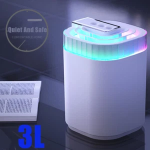 Ultrasonic Humidifiers For Bedroom Large Room Office Cool Mist Air Humidifier 3L - Picture 1 of 21