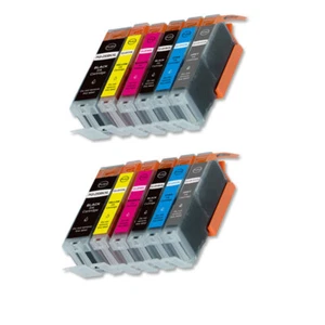 12 PK Ink Cartridges + LED chip for PGI-250XL CLI-251XL MG6320 MG7120 MG7520 - Picture 1 of 1