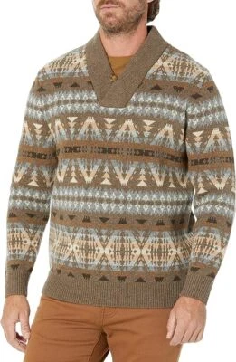 Suéter Pullover PENDLETON Tostado Summit Peak Lambs Lana NUEVO PRECIO DE VENTA SUGERIDO POR EL FABRICANTE $219 Grande Foto 1 de 2