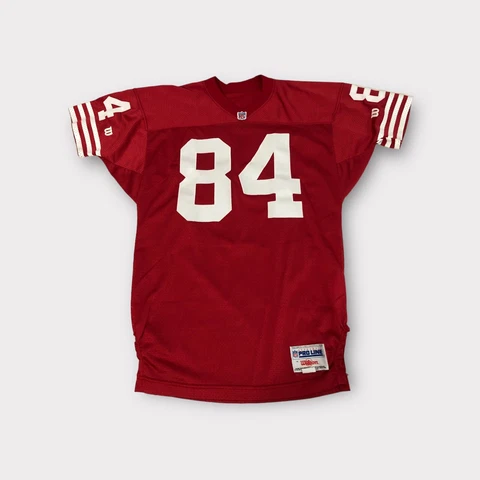 Rare Red Wilson Proline SF San Francisco 49ers Brent Jones Jersey Mens 46 Medium Cover