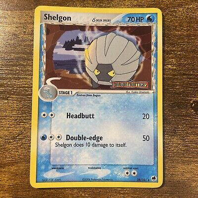 Shelgon 38/101 NM EX Dragon Frontiers Reverse Holo Uncommon Stamped Pokemon Card
