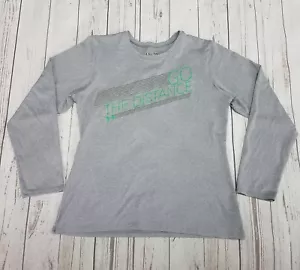 Under Armour Shirt Size MD Semi-Fitted Heat Gear Longsleeve Go The Distance Run - Picture 1 of 7