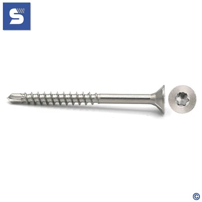 Spanplattenschrauben mit Bohrspitze Edelstahl A2 | Senkkopf Torx | Holzschrauben - Bild 1 von 4