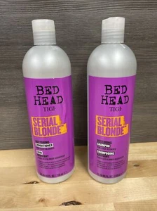 2 Bottles TIGI Bed Head Serial Blonde Shampoo And Conditioner 25.36oz Brand New - Picture 1 of 3