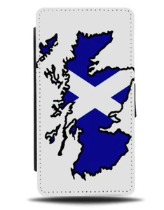 Scottish Flag Flip Wallet Case Scotland Flag Scots Gift Present St Andrew 532 - Afbeelding 1 van 3