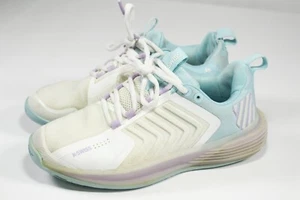 K-Swiss Ultrashot 3 Tennis Pickleball Shoes Women's Sz 7.5 Blue White Purple - Picture 1 of 7