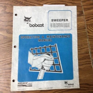 Bobcat SWEEPER ATTACHMENT OPERATION & MAINTENANCE MANUAL GUIDE BOOK 6724016 - Picture 1 of 3