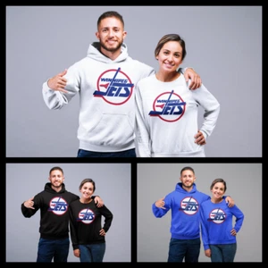 Retro Style 1995 Winnipeg Jets Sweatshirt or Hoodie sz S - 3XL 3 Colors - Picture 1 of 4