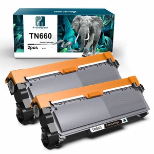 2PK High-Yield TN660 Black Toner Cartridge For Brother Printer TN630 DCP-L2540DW - Picture 1 of 6