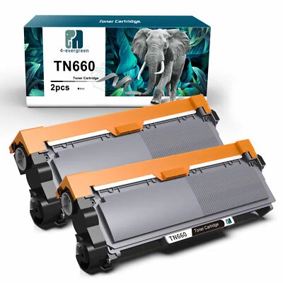 2PK High-Yield TN660 Black Toner Cartridge For Brother Printer TN630 DCP-L2540DW - Image 1 of 4
