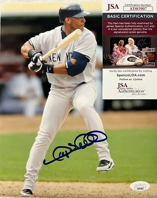 Gary Antonian Sheffield New York Yankees Signed Autographed 8x10 Photo JSA COA - Image 1 of 4