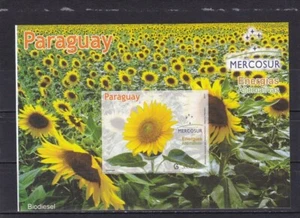 Paraguay mnh sheet MERCOSUR Renewable Energy sunflower shifted design 2012 - Picture 1 of 1