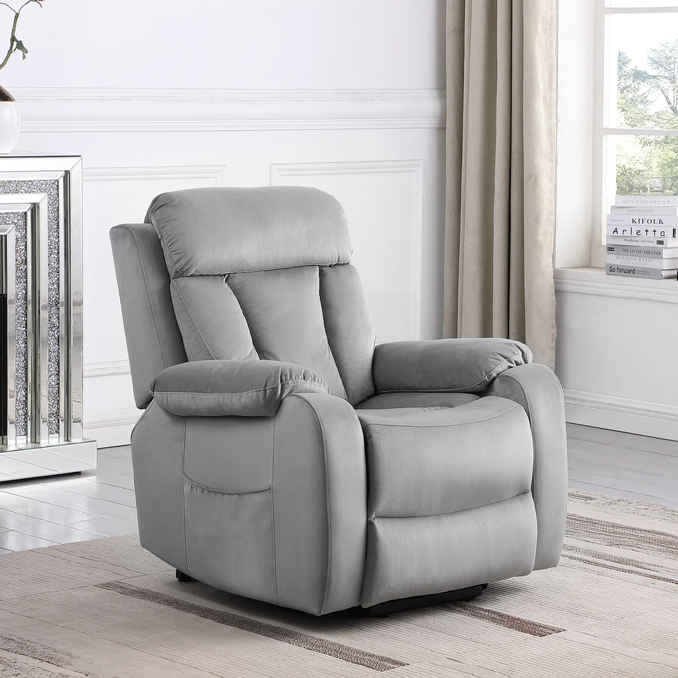 Silla reclinable eléctrica para ancianos elevador eléctrico teatro salón sala de estar Foto 1 de 4