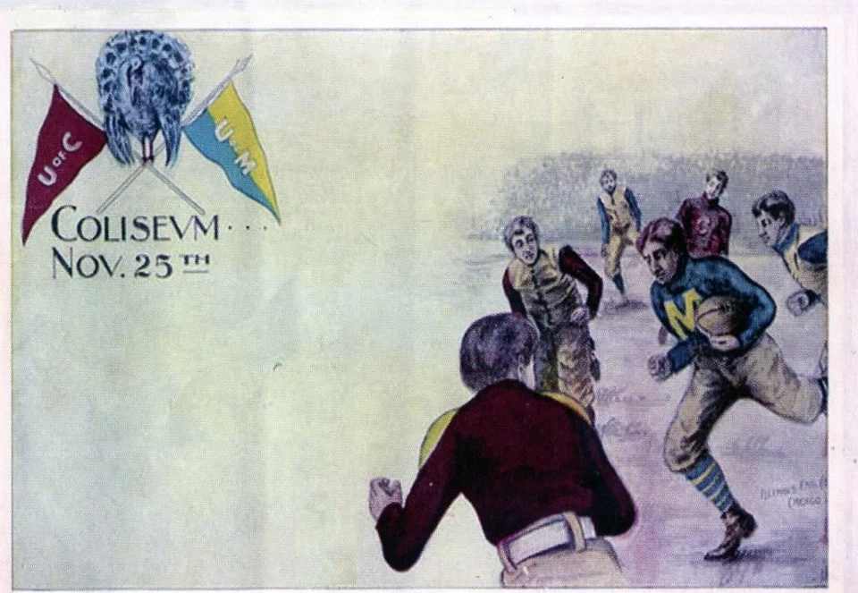 2004 TK LEGACY MICHIGAN WOLVERINES PROGRAM COVER 1897 VS CHICAGO PC1 /400 - Image 1 of 1