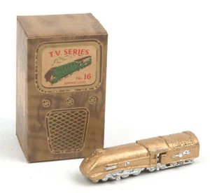 Vintage Benbros T.V Series No.16 Gold Streamlined Express Loco *BOXED* - Picture 1 of 1