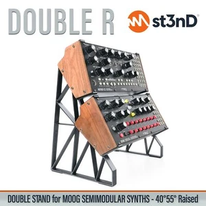 DOUBLE STAND for MOOG Semi-Modular Synths (40° and 55°) - Raised (by 75mm) - Picture 1 of 11