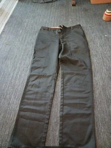 Harley Davidson Shiny Cotton Nylon Black Motorcycle Pants Women's Size 8 Riding - Picture 1 of 5
