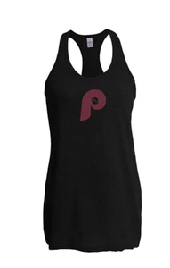 Philadelphia Phillies Women's Tank Top In Black Sizes XS-XL. - Picture 1 of 2