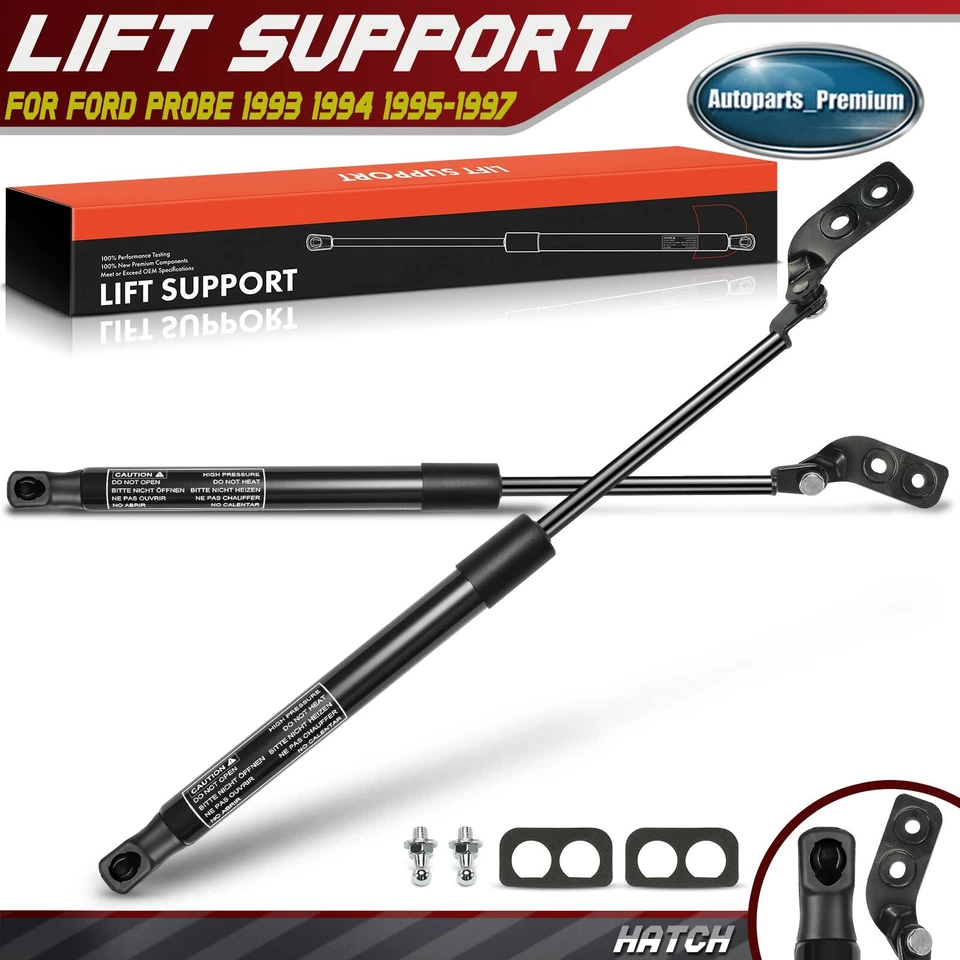 2x Puntal de amortiguador de soporte de elevación de puerta levadiza trasera izquierda y derecha para Ford Probe 1993-1997 Foto 1 de 4