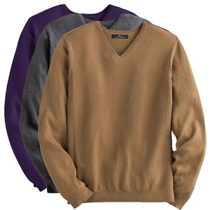 Neu Marc Anthony Herren klassische Passform Kaschmirmischung V-Ausschnitt Pullover Pulli UVP $ 65 - Bild 1 von 7