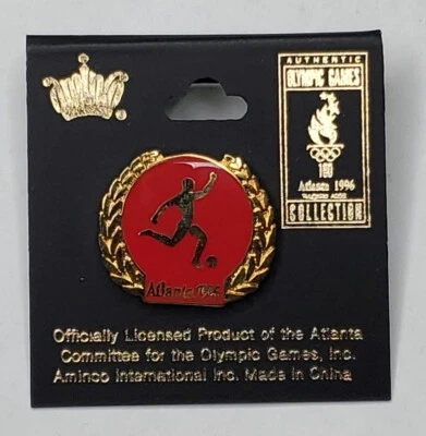 Broche Prendedor Juegos Olímpicos de Atlanta 1996 Moda Joyería Oro Rojo 1"  Foto 1 de 4