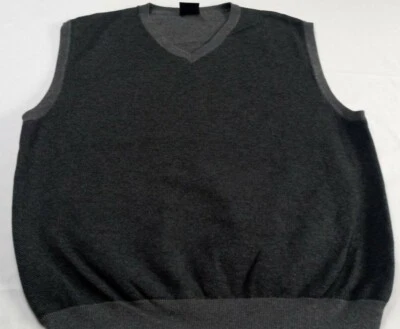 Chaleco de golf Haggar Collections para hombre XL sin mangas gris universitario negro Foto 1 de 4