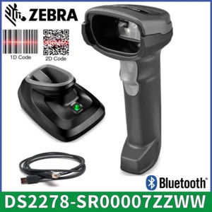 Zebra DS2278-SR00007ZZWW Cordless Bluetooth Imager 2D Barcode Scanner W/ Cradle - Picture 1 of 6