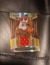 2008 Dominique Wilkins Gold Jersey /25 Donruss Playoff Sports Legends Georgia