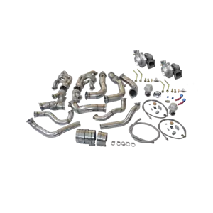 Twin Turbo Header Kit For 63-67 Chevrolet Chevelle Nova SBC V8 - Picture 1 of 6