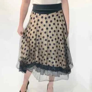 Trelise Cooper Polka Dot Layered Silk Circle Skirt SZ 6 RT $600 - Picture 1 of 5
