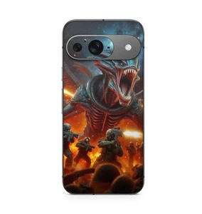 Film de protection Google Pixel 9 Skin design protection anti-rayures vinyle autocollant Alien Figh - Photo 1/1