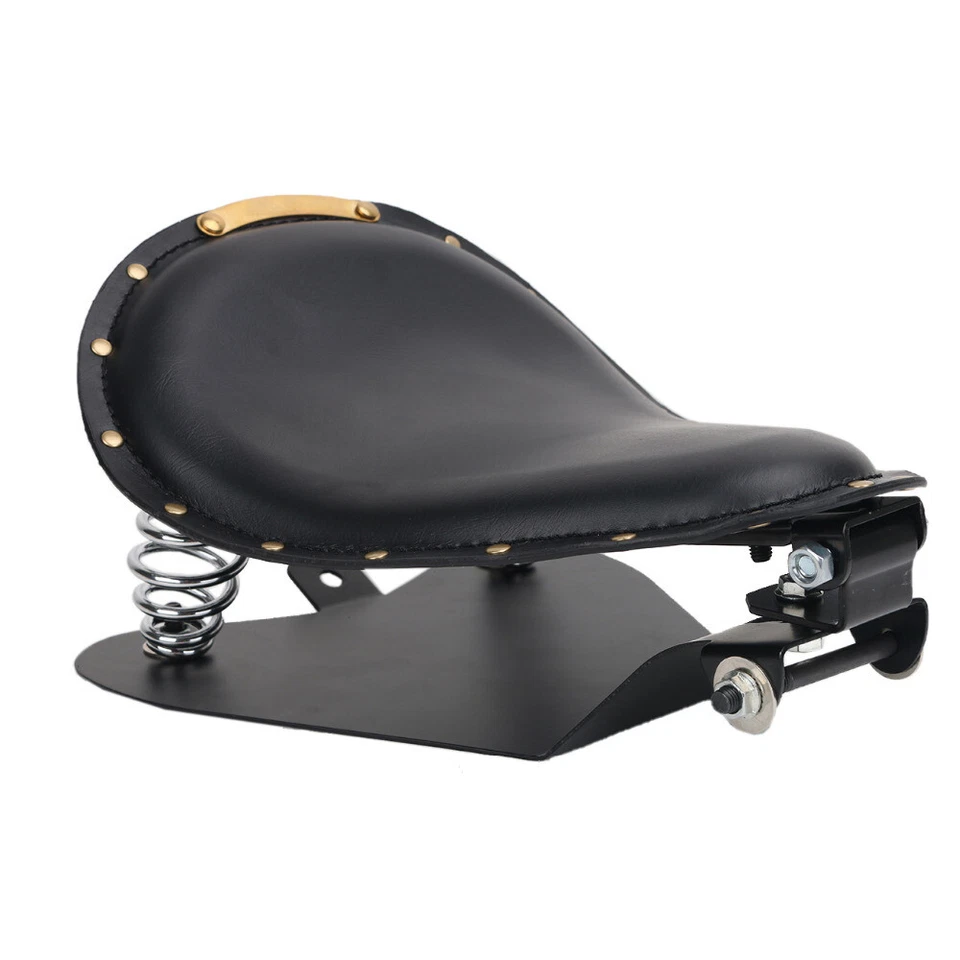 Asiento individual de resorte de motocicleta con bandeja base para Harley Heritage Softail Springer H Foto 1 de 4