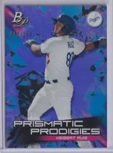 2019 Bowman Platinum Prismatic Prodigies Purple #PPP20 Keibert Ruiz /250 - Picture 1 of 1