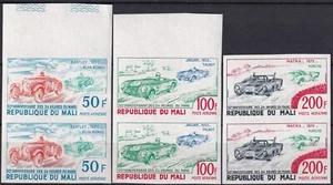 Mali 1973 Yvert A 179/81 ungezähntes Paar Sportwagen postfrisch sehr schön - Bild 1 von 1