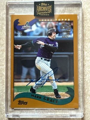 2021 Topps Archives Signature Series Mark Grace 1/1 Autograph Diamondbacks - Image 1 of 3